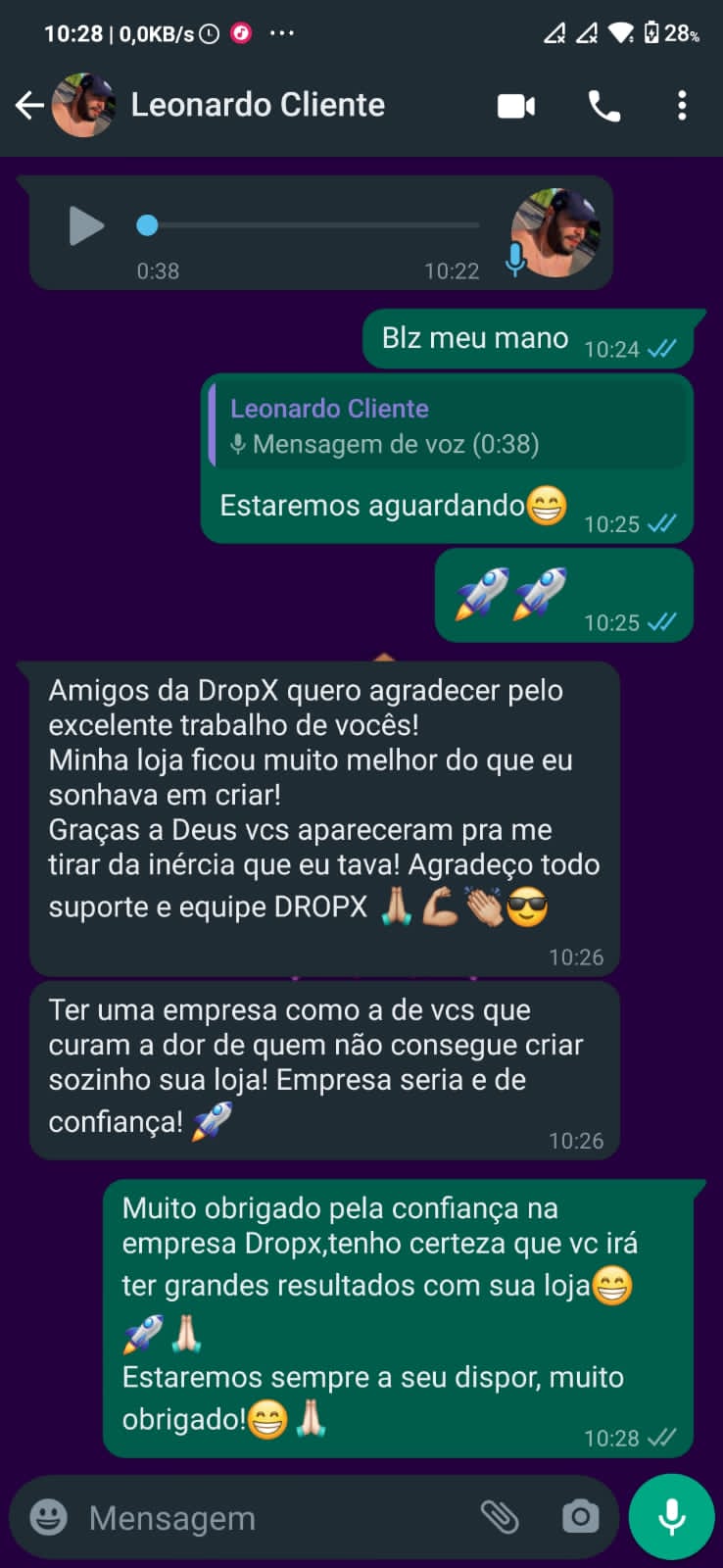Cliente DropX