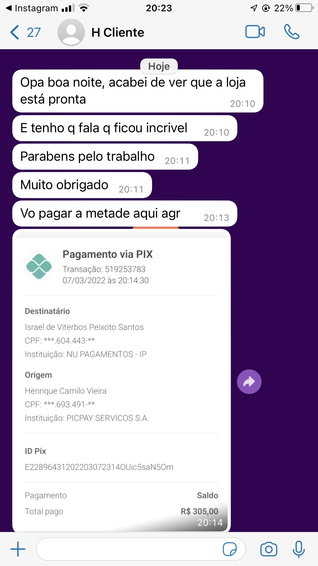 Cliente DropX