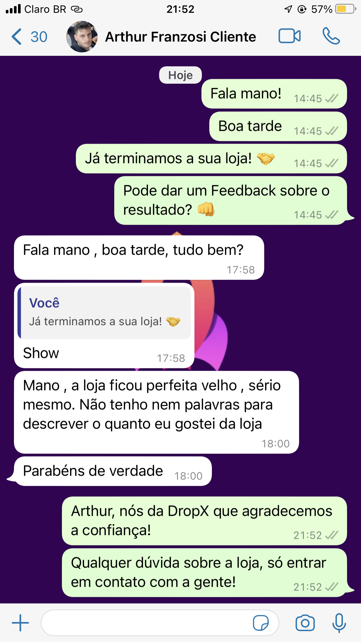 Cliente DropX